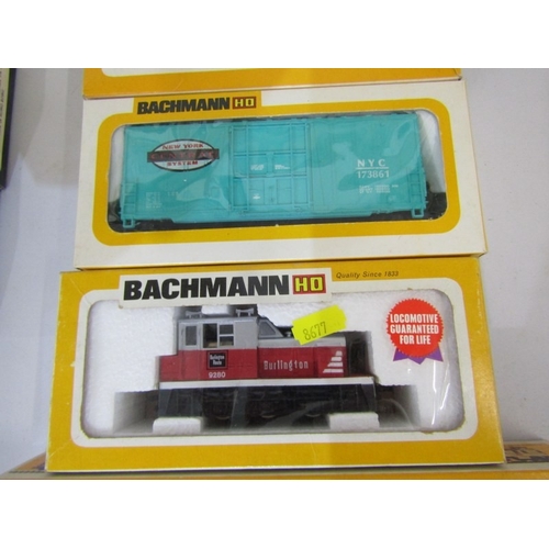 232 - BACHMANN HO SERIES, 7 boxed models from series; 2-8-0 consolidation with smoke Great Northern no 065... 