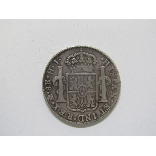 50 - 1810 Ferdinand VII Spanish Colonial silver 8 Reales, Mexico Mint, ‘Pillar Dollar’ in good grade.
