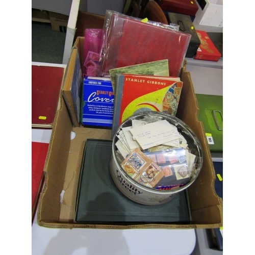 511 - STAMP COLLECTION, KILOWARE, ETC, box containing better than average stock book/starter collection bo... 