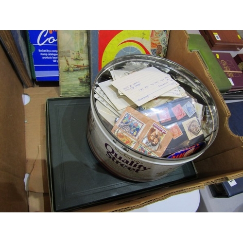 511 - STAMP COLLECTION, KILOWARE, ETC, box containing better than average stock book/starter collection bo... 