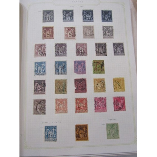 513 - STAMP ALBUM, strong selection of French stamps from 1850s, also Bavaria from mid 19th Century, also ... 