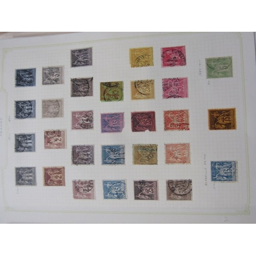 513 - STAMP ALBUM, strong selection of French stamps from 1850s, also Bavaria from mid 19th Century, also ... 