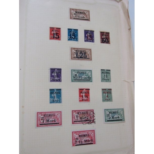 513 - STAMP ALBUM, strong selection of French stamps from 1850s, also Bavaria from mid 19th Century, also ... 