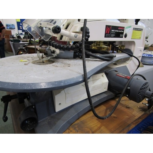 630 - SCROLL SAW, a bench scroll saw by Axminster, 72cm length