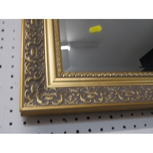 667 - WALL MIRRORS, 2 large gilt framed wall mirrors, the largest 103cm wide