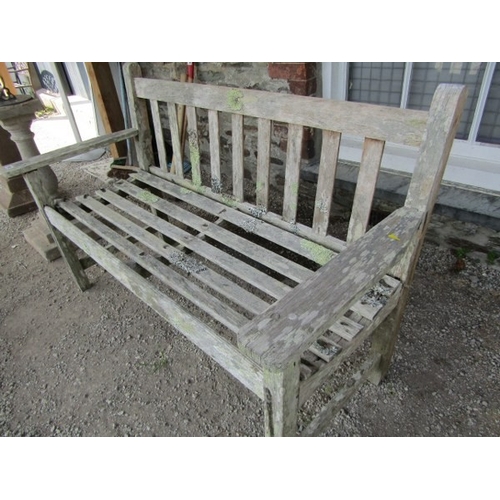 678 - GARDEN BENCH, 2 seater garden bench, 127cm width
