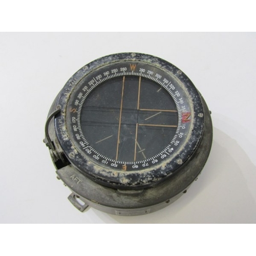710 - AIRCRAFT COMPASS, aircraft compass marked A.M.GA1672, 23cm diameter