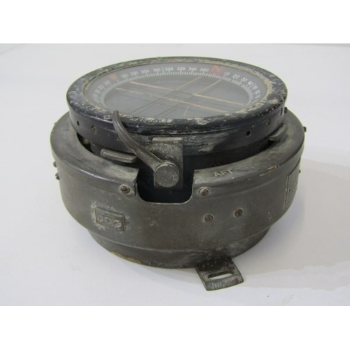 710 - AIRCRAFT COMPASS, aircraft compass marked A.M.GA1672, 23cm diameter