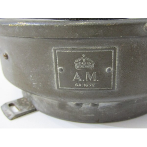 710 - AIRCRAFT COMPASS, aircraft compass marked A.M.GA1672, 23cm diameter