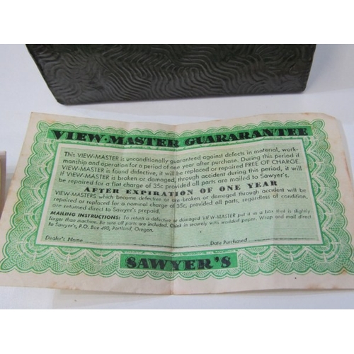 731 - VINTAGE VIEW MASTER, a Sawyers View Master with cards and instructions, in original box