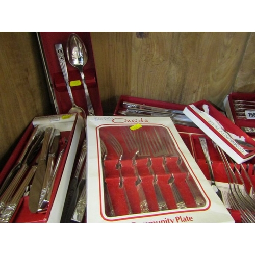 758 - COMMUNITY PLATE, large quantity of boxed Community plate cutlery, including fork sets, knife sets an... 
