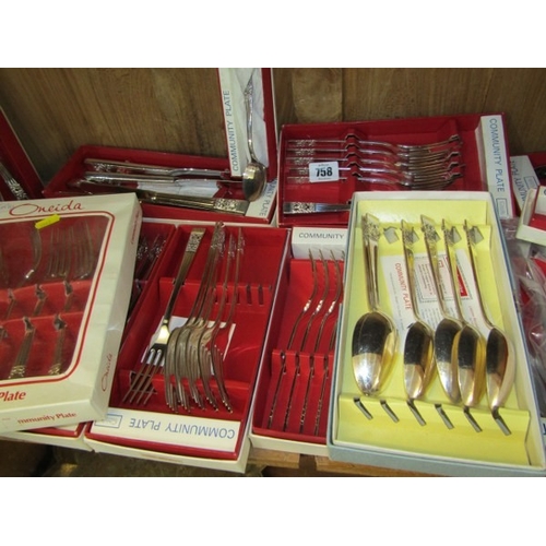 758 - COMMUNITY PLATE, large quantity of boxed Community plate cutlery, including fork sets, knife sets an... 