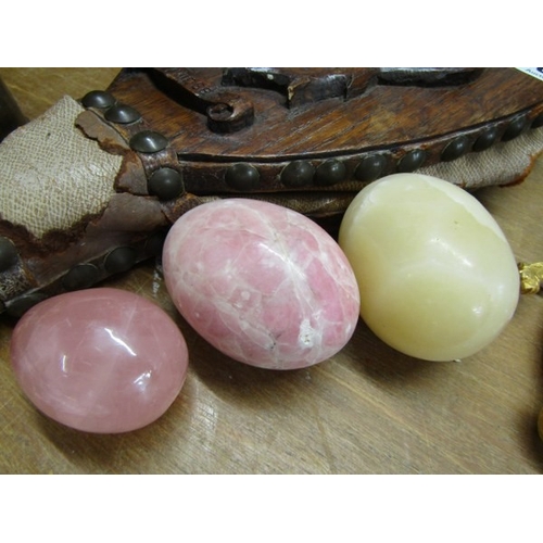 780 - WOODEN BELLOWS, a pair of wooden bellows, with a lion and inscribed 