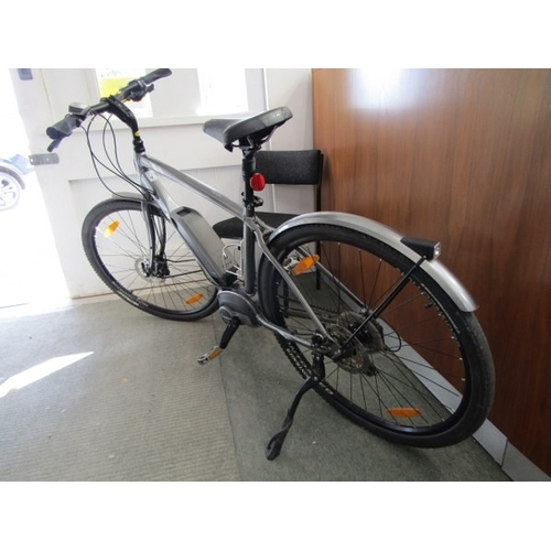 825 - ELECTRIC BIKE, a Shimano Trek electric bike with built in lights, puncture proof tyres, with Bosch c... 