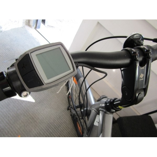 825 - ELECTRIC BIKE, a Shimano Trek electric bike with built in lights, puncture proof tyres, with Bosch c... 