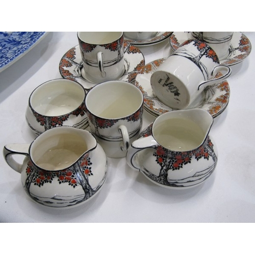 CROWN DUCAL, 'Orange Tree' pattern china, a large quantity of