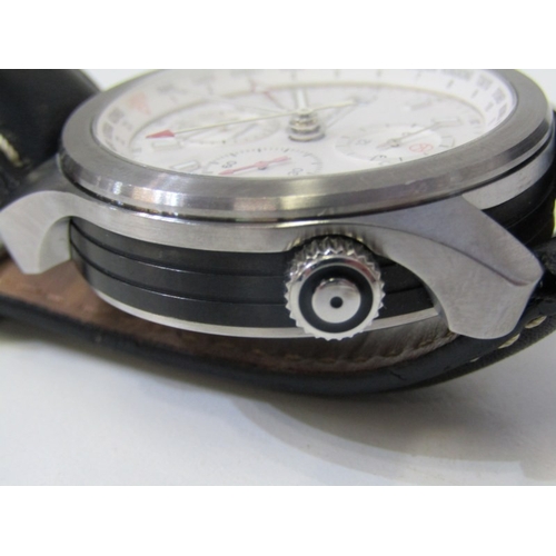 31 - BREMONT CHRONOMETER, a Bremont 'Kingsman' white dialled chronograph wristwatch, limited edition of 5... 