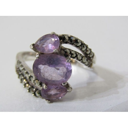 224 - 10 SILVER RINGS, collection of 10 assorted silver rings, of various designs, some stone set, various... 