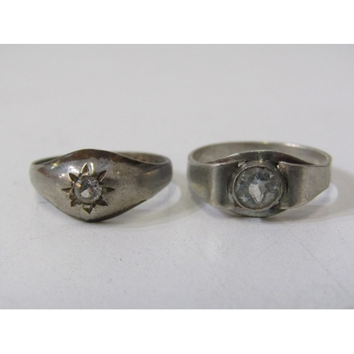 224 - 10 SILVER RINGS, collection of 10 assorted silver rings, of various designs, some stone set, various... 