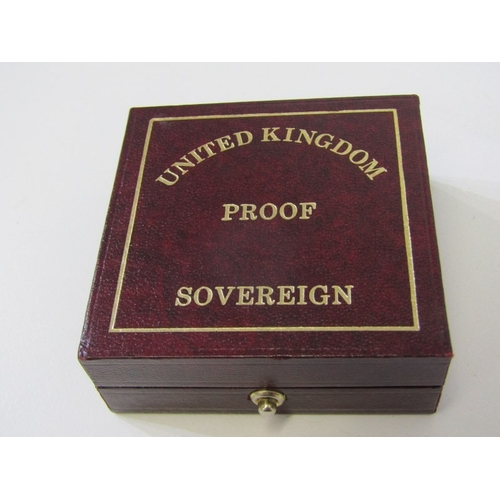 10 - 1990 gold proof full sovereign, capsuled in Royal Mint box with CoA, limited edition 2562/10000.
