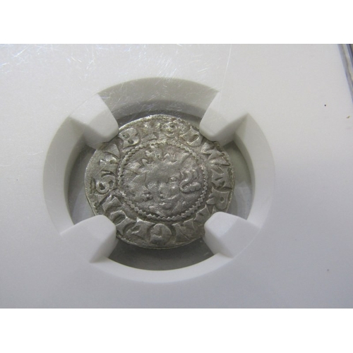 20 - 1279-1307 Edward 1 hammered silver long cross penny, NGC slabbed ‘Genuine’ from 1877 Montrave Hoard.... 