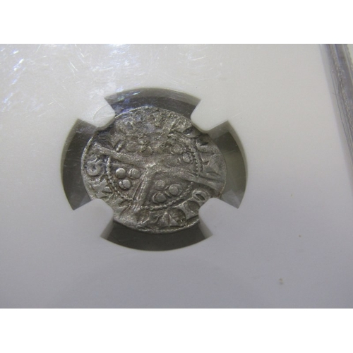 20 - 1279-1307 Edward 1 hammered silver long cross penny, NGC slabbed ‘Genuine’ from 1877 Montrave Hoard.... 