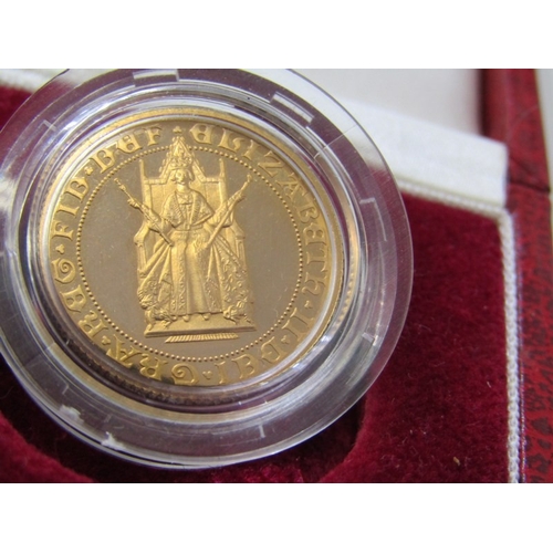 24 - 1989 gold proof Tudor Rose sovereign, 500th Anniversary of the first Tudor sovereign capsuled in Roy... 