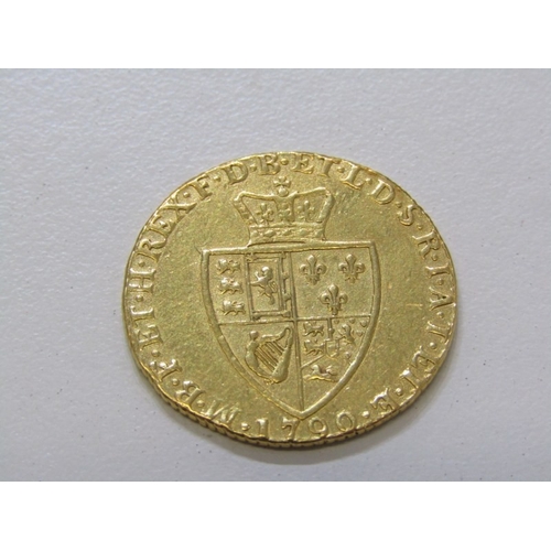 3 - 1790 George III gold ‘Spade’ Guinea. o: Laureate portrait of King George III right, legend around, G... 