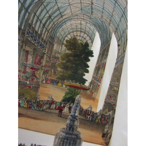 482 - VICTORIAN GREAT EXHIBITION OPTICAL TOY, a Lane's concertina style peep show titled, 'Lane's telescop... 