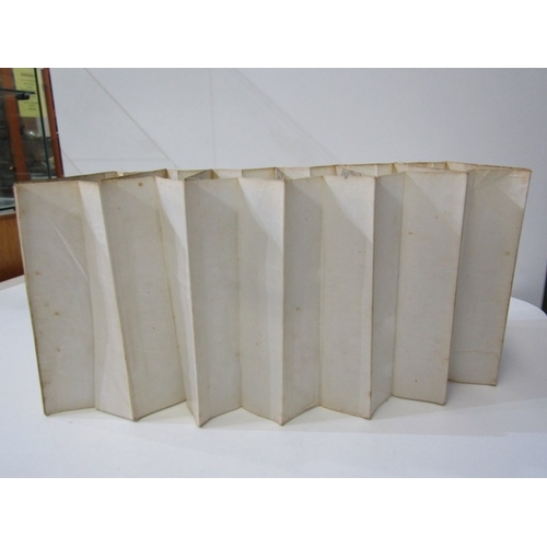 482 - VICTORIAN GREAT EXHIBITION OPTICAL TOY, a Lane's concertina style peep show titled, 'Lane's telescop... 