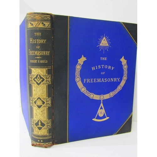 489 - FREEMASONRY BOOK, The History of Freemasonry, Volume 2 by Robert Freke Gould, contained in cloth boa... 