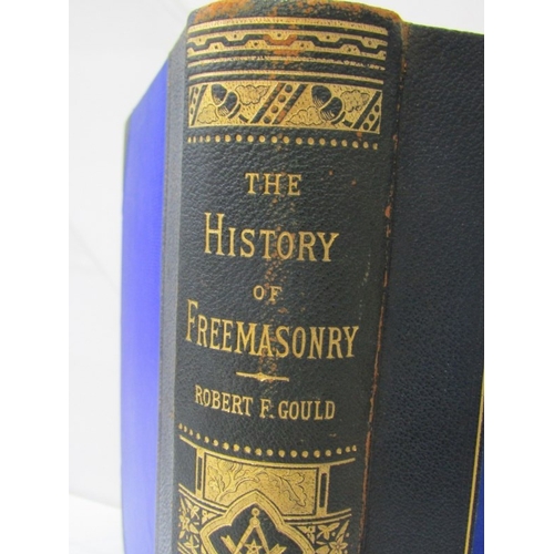 489 - FREEMASONRY BOOK, The History of Freemasonry, Volume 2 by Robert Freke Gould, contained in cloth boa... 