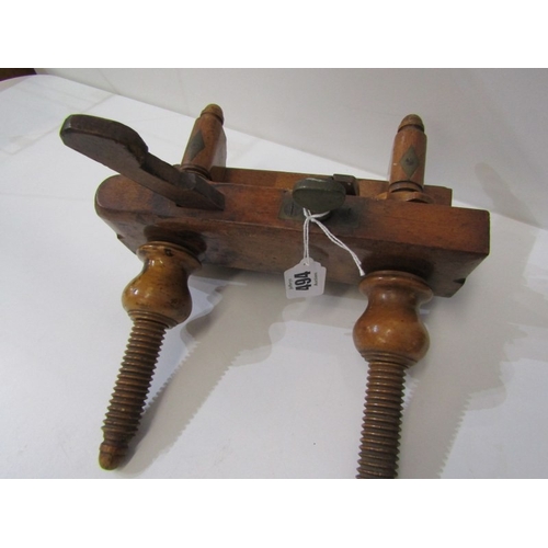 494 - ANTIQUE WOODEN PLANE, a fine antique wooden plough plane used for cutting grooves or rebates, with v... 