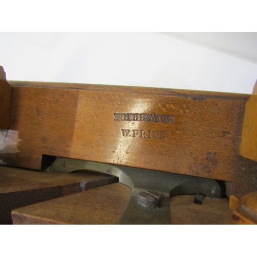 494 - ANTIQUE WOODEN PLANE, a fine antique wooden plough plane used for cutting grooves or rebates, with v... 