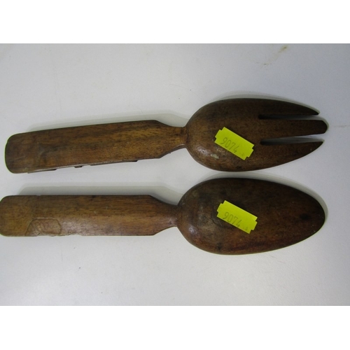 495 - OLD BELLOWS, a set of vintage wooden bellows with copper front panel decorated with 2 mice in relief... 