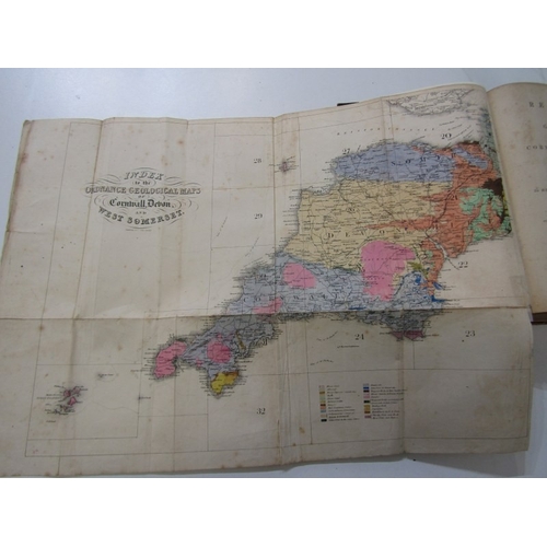 501 - ANTIQUARIAN CORNISH BOOK, a Report on the Geology of Cornwall, Devon and West Somerset by Henry de l... 