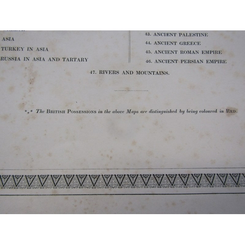 505 - 19TH CENTURY ATLAS, A new general atlas of the world containing 47 maps, published by Henry Teesdale... 