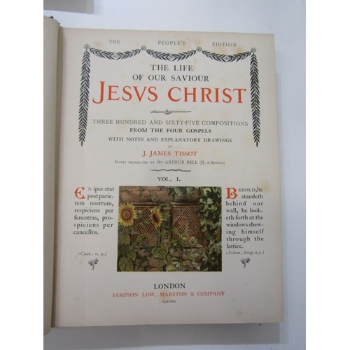 506 - THE NEW TESTAMENT, 2 volumes of the Peoples Edition of The New Testament, illustrated by J. James Ti... 