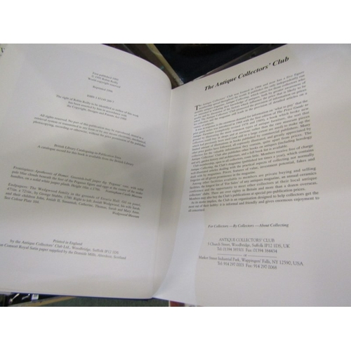 529 - ANTIQUE CERAMIC REFERENCE BOOKS, antique collectors club book on Minton, Wedgwood, and a volume on S... 