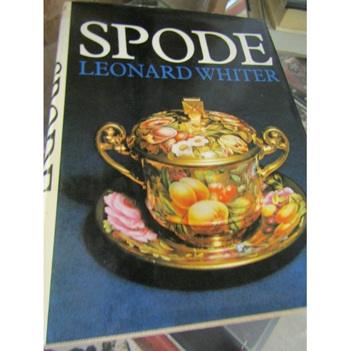 529 - ANTIQUE CERAMIC REFERENCE BOOKS, antique collectors club book on Minton, Wedgwood, and a volume on S... 