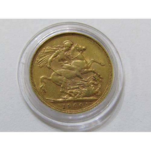 58 - GOLD SOVEREIGN, A Victorian 1900 gold sovereign