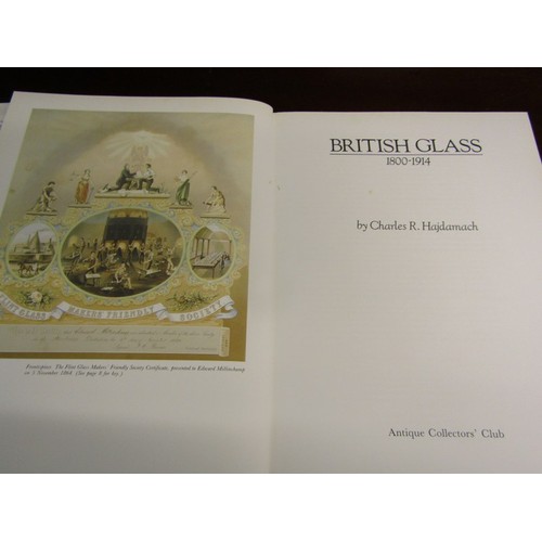 526 - ANTIQUE GLASS REFERENCE BOOKS, 2 antique collectors clubs volumes, 