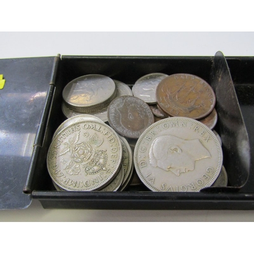 24 - Pre-1947 silver half crowns x 4, florins x 2, sixpences x 20 & threepences x 49 in mixed grades (201... 