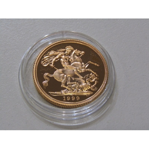 19 - QEII GOLD SOVEREIGN, 1999  George and Dragon gold sovereign