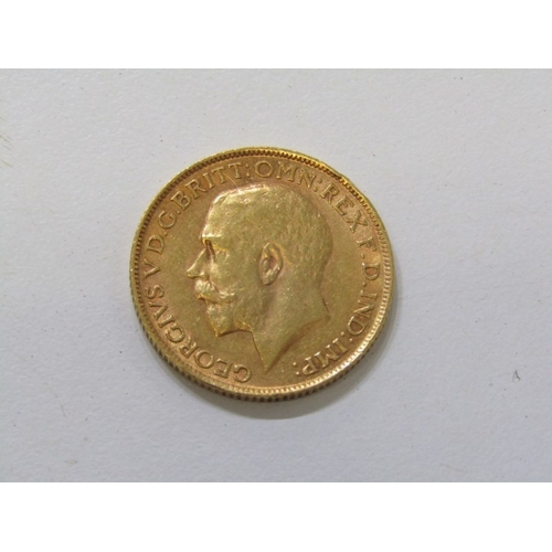 98 - GEORGE V GOLD SOVEREIGN, 1911 gold sovereign, good grade