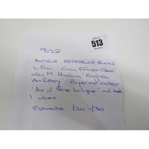 61 - ANTIQUE REFERENCE BOOKS, 4 antique reference books, 50s glass, by Schiffer, 