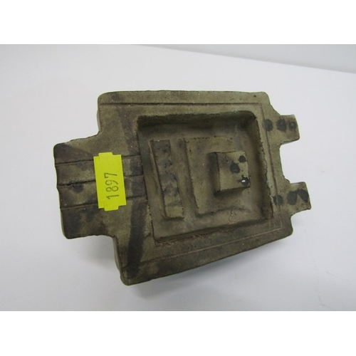 91 - STUDIO POTTERY, a studio pottery jug with light and medium brown glaze, twist handle (chip), 15cm he... 