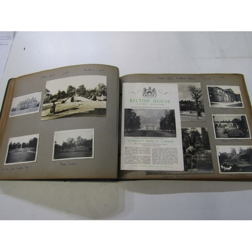 63 - VINTAGE PHOTOGRAPH ALBUMS, 1960's album of 1960's Stately Homes, also 3 scrap book albums of photogr... 