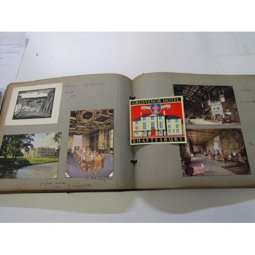 63 - VINTAGE PHOTOGRAPH ALBUMS, 1960's album of 1960's Stately Homes, also 3 scrap book albums of photogr... 