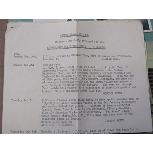 63 - VINTAGE PHOTOGRAPH ALBUMS, 1960's album of 1960's Stately Homes, also 3 scrap book albums of photogr... 